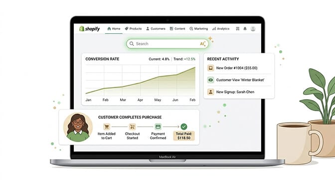 The compounding quiet advantage search enrichment gives Shopify stores over time